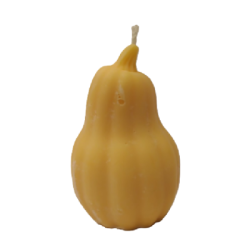 Свещ тиква плоска жълта аромат тиквен пай