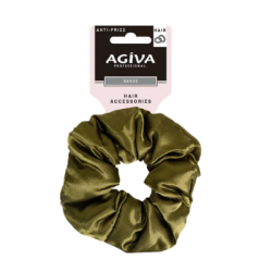 Ластик скрънчи agiva pro сатен т.зел. 13см
