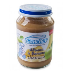 Пюре Ganchev ябълка и банан 100% 190гр