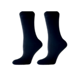 Чорапи памук комфорт беж/черен без ластик