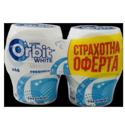 Промо пак.орбит уайт фрешминт 2х46бр