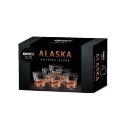 Brio spirit-чаши за уиски- alaska-6 броя