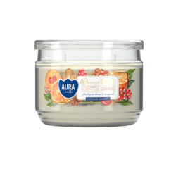 Свещ в буркан с капак портокал