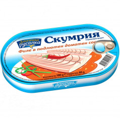 Скумрия филе Русалка, в подлютен доматен сос 180 гр