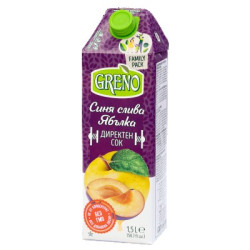 Сок Greno със слива и ябълка 1.5л