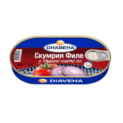 Скумрия Диавена филе в спец.дом. сос 180гр