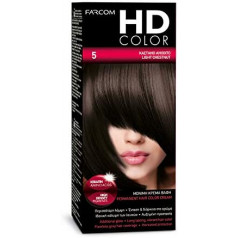 Боя за коса HD Color 5 Светло кафяво 60 мл