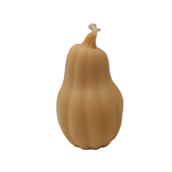 Свещ тиква плоска кафява аромат лешник