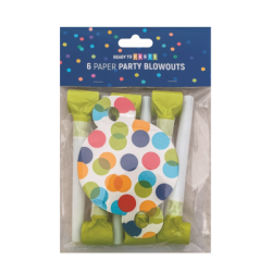 Хартиени парти свирки-разгъващи се-6бр