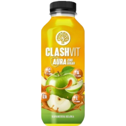 Вода Clashvit аура карамел.ябълка 0.475л