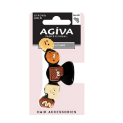 Шнола за коса agiva pro бисквитка 10.5см