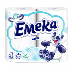 Тоалетна хартия Emeka Бяла без аромат 4 бр