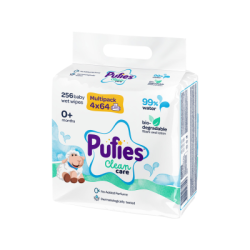 Влажни кърпи Pufies 99% вода 4х64бр