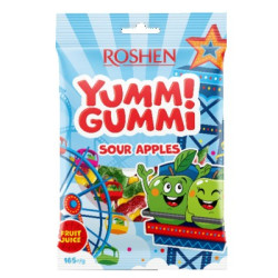Бонбони жел.yummi gummi мега ябълки 165гр