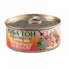 Риба тон Elabo парченца в собствен сос 160гр