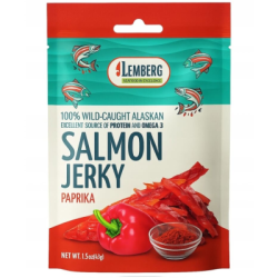 Джърки от сьомга паприка 42гр