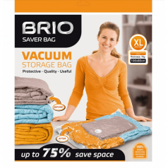 Вакуумен плик за дрехи Brio XL 100х80, 70 микрона