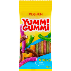 Бонбони жел.yumm gumm пръчици 70гр