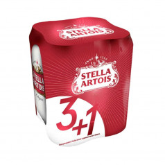 Бира Stella Artois кен 0.5л  3+1