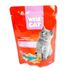 Храна Wise cat агнешко в сос 100 гр