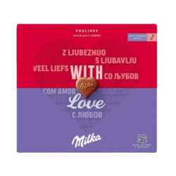 Шок.бонбони Milka с лешников крем 110гр