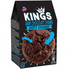 Бисквити Soft King тъмен шоколад 180гр