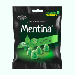 Желирани бонбони Mentina с мента 80гр