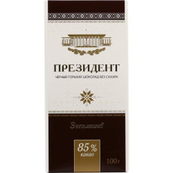 Ш-д черен горч.без з-р Президент 85% 100гр