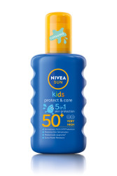 Плажен спрей Nivea kids цвет.SPF 50+200мл