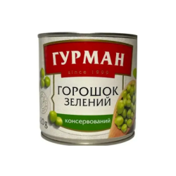 Грах зелен гурман 420гр