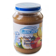 Пюре Ganchev Плодова смес с банани 190гр