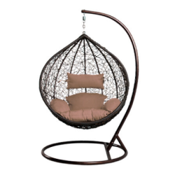 Градинска люлка Nest кафява възглавничка