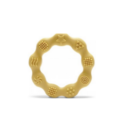 Силиконова гризалка ринг natural beige