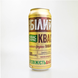 Квас тарас бял 0.5л кен