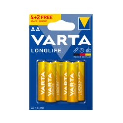 Батерии Varta longlife алкални АА 4+2бр