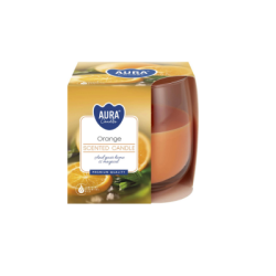 Свещ в чаша портокал