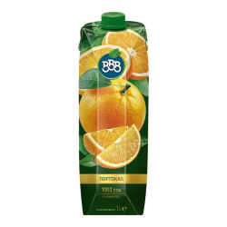 Натурален сок BBB Портокал 100% 1л