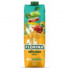 Натурален сок Florina Ябълка 100% 1л