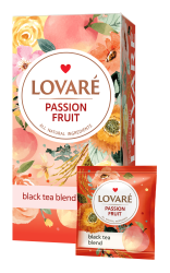 Чай Lovare passion fruit black blend 24бр