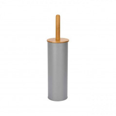 Четка WC с бамб. дръжка 10,3x38,4см сива