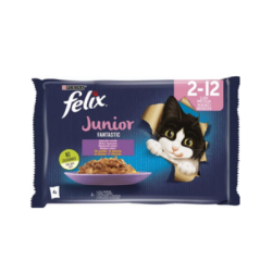 Храна Felix Junior, пиле 4х85 гр.