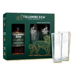 Уиски Tullamore Dew 0.7л + 2 високи чаши