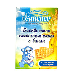 Мл. каша Ganchev Бисквитена с банан 200гр