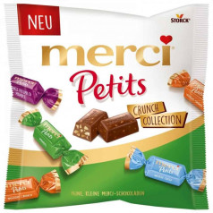 Шоколадови бонбони Mersi Petits крънч колекция 125 гр.