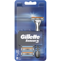 Самобр.Gillette Sensor 3+ножчета 6бр