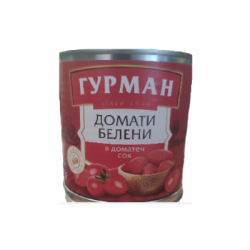 Домати цели белени гурман 430гр