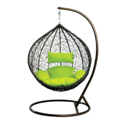Градинска люлка Nest зелени възглавнички