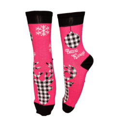 Чорапи коледа в цикламено 