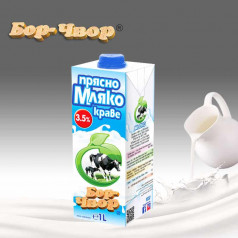 Прясно мляко Бор Чвор УХТ 3,5 %, 1 л.