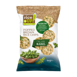 Оризов чипс Rice Up! с итал.босилек 60гр